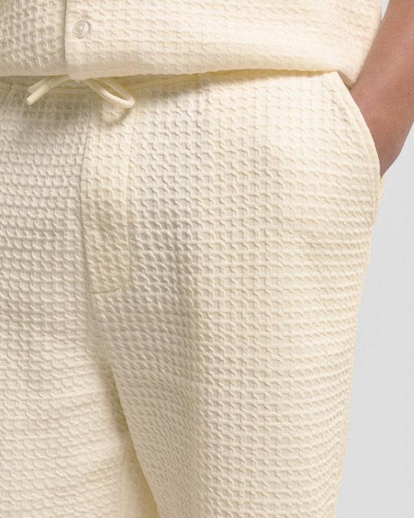 Steel & Jelly Leyton - Check Texture Jersey Shorts