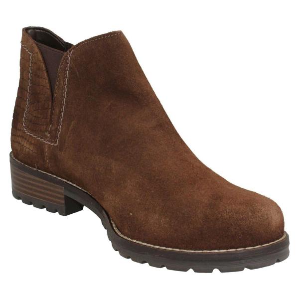 Clarks Ladies Clarks Low Heel Chelsea Casual Ankle Boots Clarkwell Demi