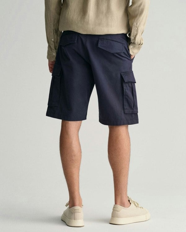 GANT Mens Relaxed Twill Cargo Shorts - 410 Marine
