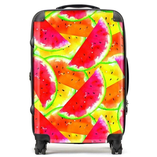 Warren Reed Melon Print Suitcase