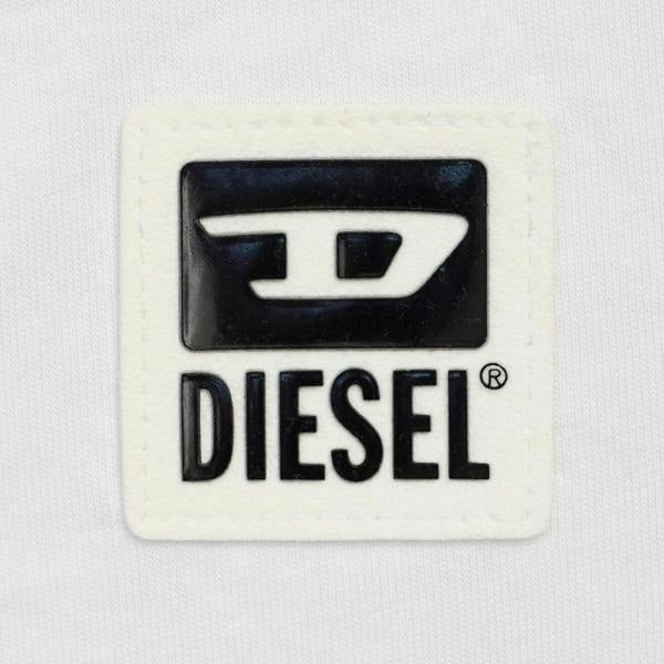 Diesel Mens Small Logo T-Shirt - White - 