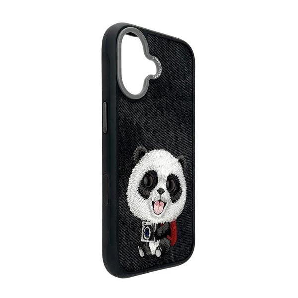 Nimmy Friends Nimmy Big Eye Cute Pet Travel Panda Case with MagSafe for iPhone 17 6.3" Black Grey - N-XDY-IP17-06-A
