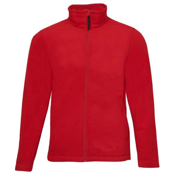 Regatta Mens Plain Micro Fleece Full Zip Jacket (Layer Lite) - Classic Red