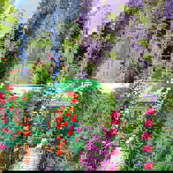 Gr8 Garden Garden Arch Wooden Pergola Feature Trellis Rose Climbing Plant Grey Wood Archway