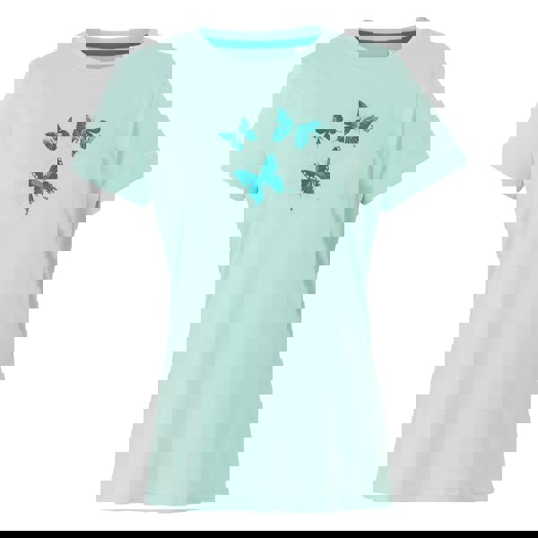 Regatta Womens/Ladies Fingal IX Butterflies T-Shirt - Icy Morn