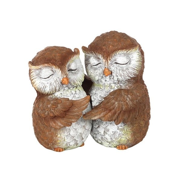 Serano Birds of a Feather Owl Couple Ornament