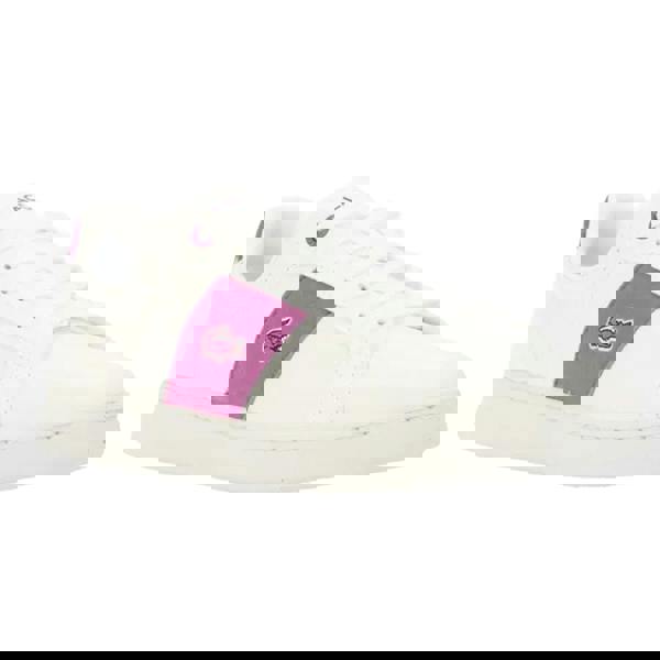 Lacoste Womens/Ladies Carnaby Pro Leather Trainers - White/Purple - 