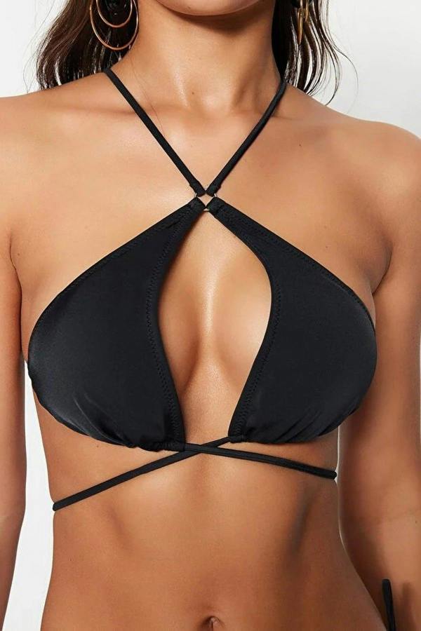 WOVCOR Halter Neck Bikini Top with Accessories