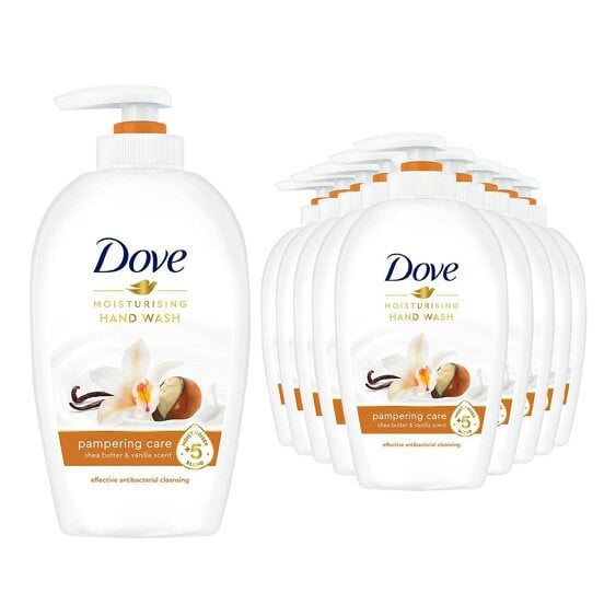 Dove Moisturising Hand Wash Pampering Care with Shea Butter & Vanilla 250ml,18Pk