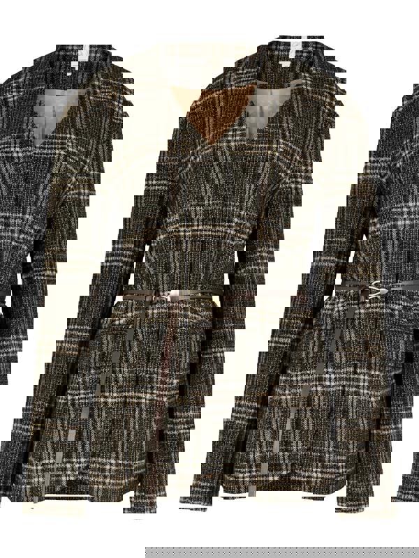 GWD Aimee Brown Check Blazer