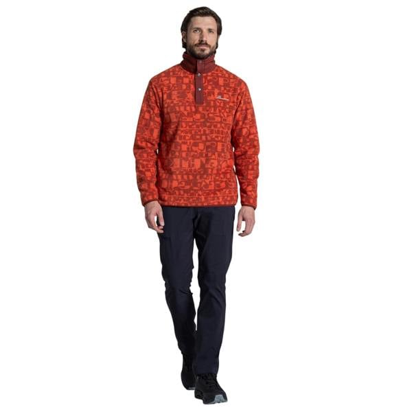 Craghoppers Mens Dewlish II Printed Overhead Fleece Top - Feldspar - 