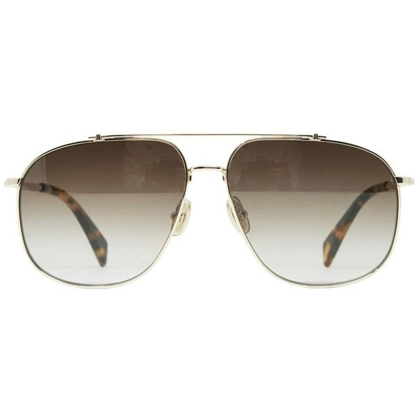 Lanvin Grey Gradient Lens Gold Sunglasses