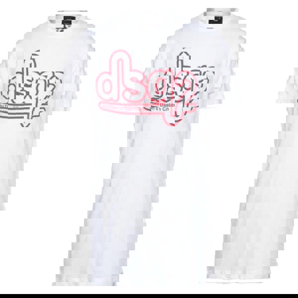 Dsquared2 Cigarette Fit Bubble DSQ2 Logo White T-Shirt XS