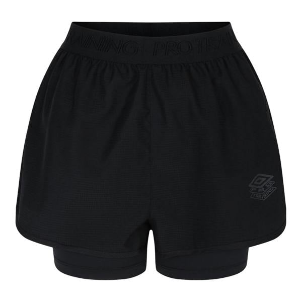 Umbro Womens/Ladies Pro Training Hybrid Shorts - Black - 