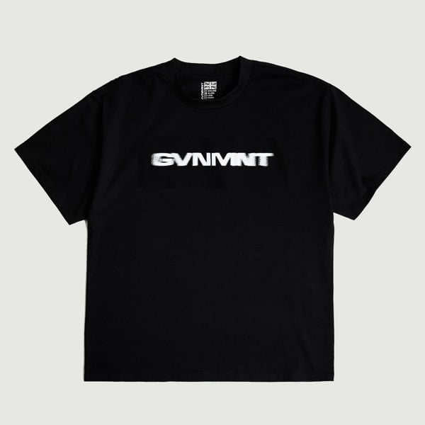 Blurred Lines Tee - Black - GVNMNT Clothing Co', European streetwear.