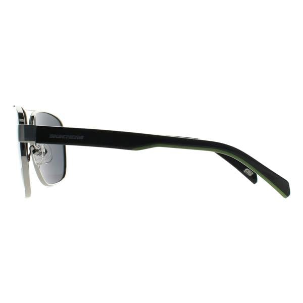 Skechers Sunglasses SE6160 10D Silver Black Grey Polarized