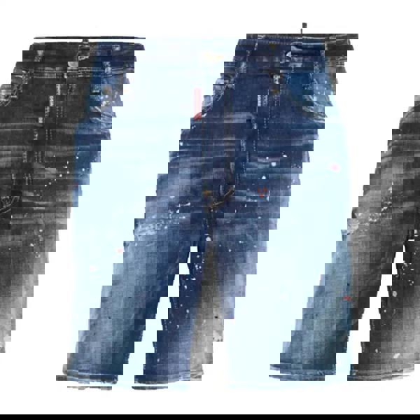 Dsquared2 Medium Easy Wash Marine Shorts Navy Blue W30