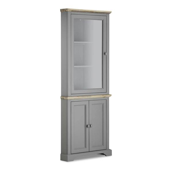 Statement Furniture Florence Corner Display Cabinet, Glass Door Assembled Dresser