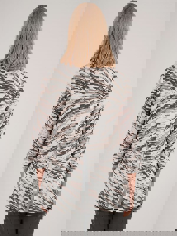 TIGI-Wear 2 Layer Painterly Brush Stroke Top