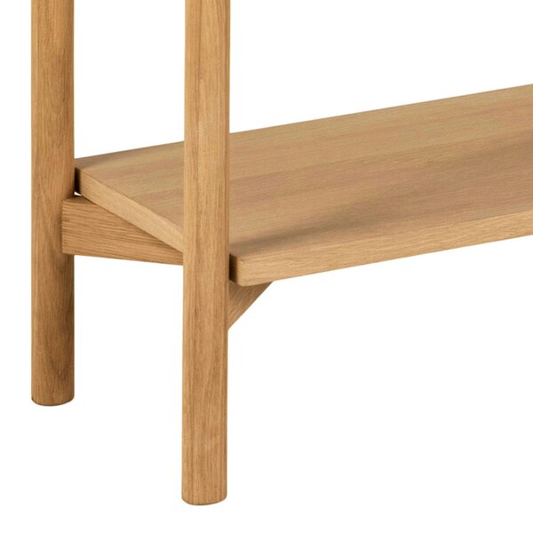 Wyld Haus Berrytwist Scandi Natural Oak Veneer Bookcase 4 Shelves