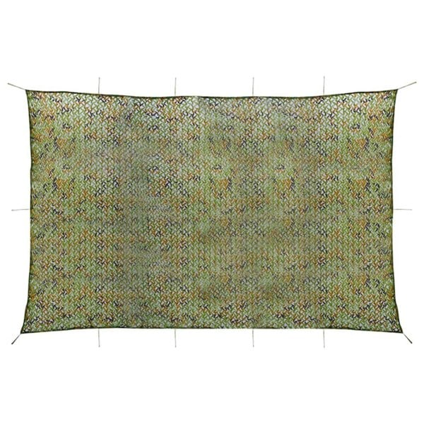 Berkfield Camouflage Net with Storage Bag 6x7 m Green