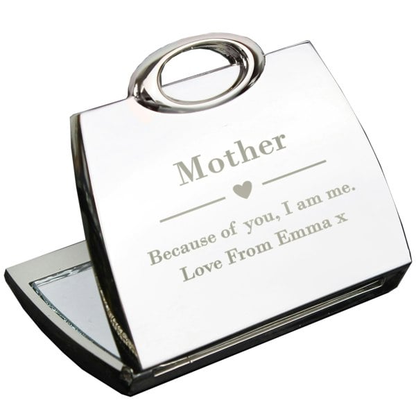 Personalised Memento Company Personalised Handbag Compact Mirror