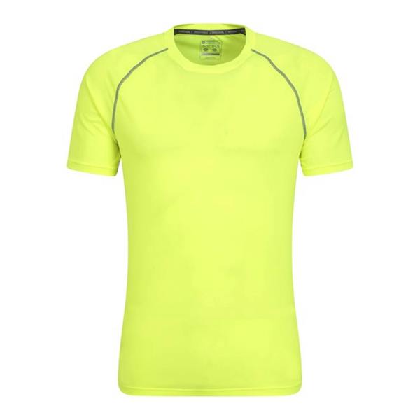 Mountain Warehouse Mens Aero II Short-Sleeved T-Shirt - Bright Yellow - 