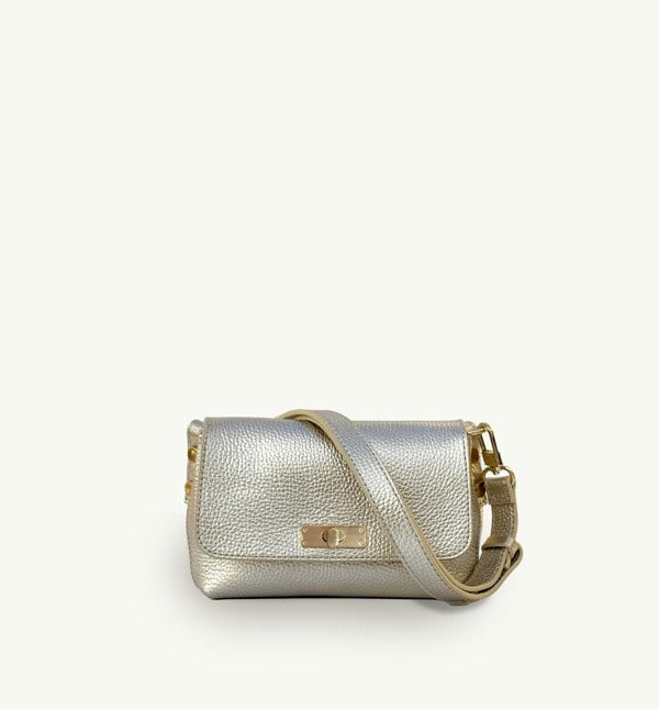 Apatchy London The Maisie Gold Leather Bag