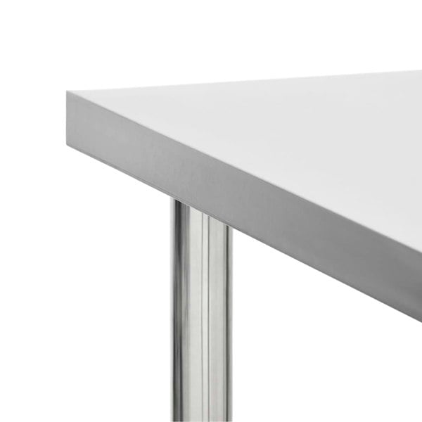 Berkfield Kitchen Work Table with Wheels 80x60x85 cm Stainless Steel
