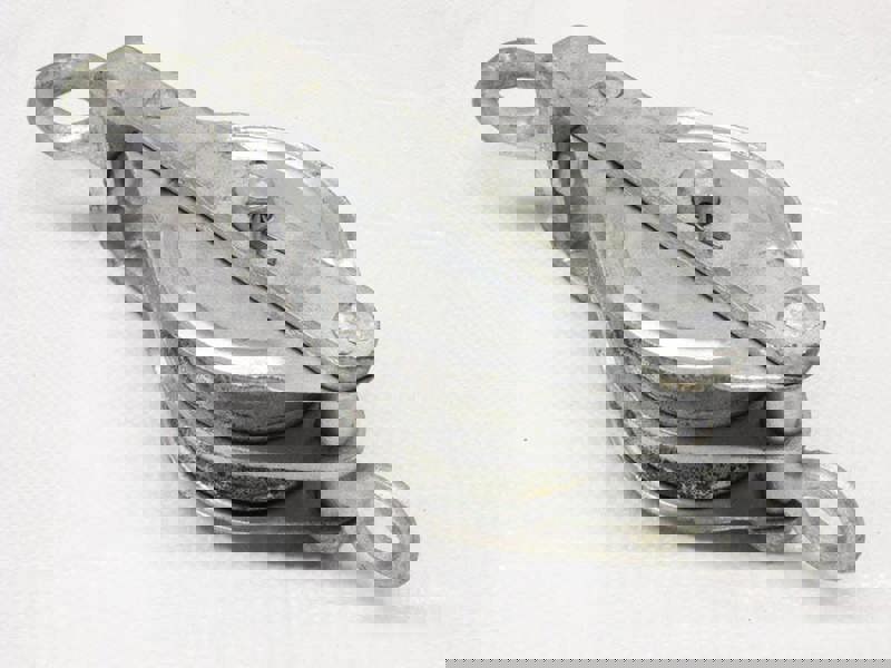 Double Sheave Lifting Pulley Block With Eye 80MM (Galvanised 1 Ton Wire Rope 1000KG)