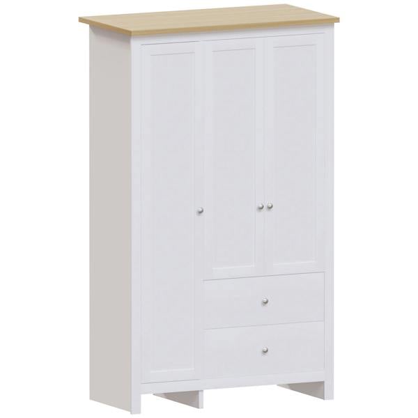 Vida Designs Arlington 3 Door 2 Drawer Wardrobe