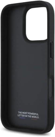 BMW M Perforated Tricolor Detail Line Case for iPhone 16 Pro Max 6.9" Black - BMHCP16X23PUPVK