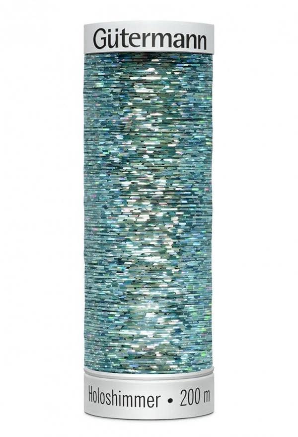 Gutermann Sulky Holoshimmer Embroidery Thread 200m Polyester, Polyethylene Thread Suitable For Embroidery
