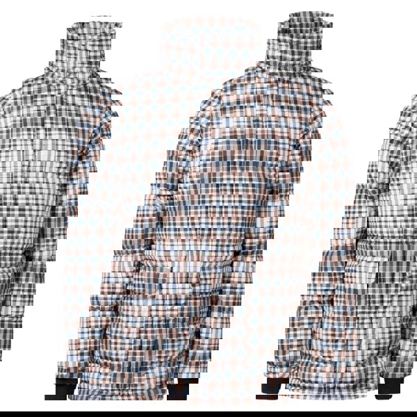 Aquascutum ACTIVE PUFFER JACKET CHECK FW23 JK010 28 Beige Check Jacket Mens S