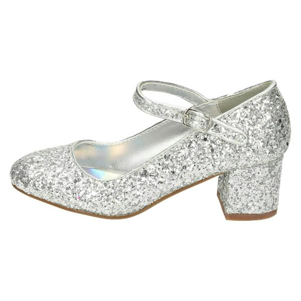 Spot On Girls Spot On Heeled Sparkly Dolly Shoes H3057