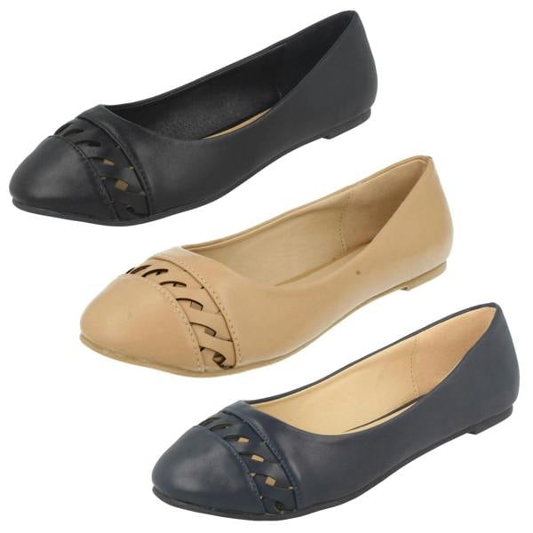 Anne Michelle Ladies Anne Michelle Slip On Flat Shoes