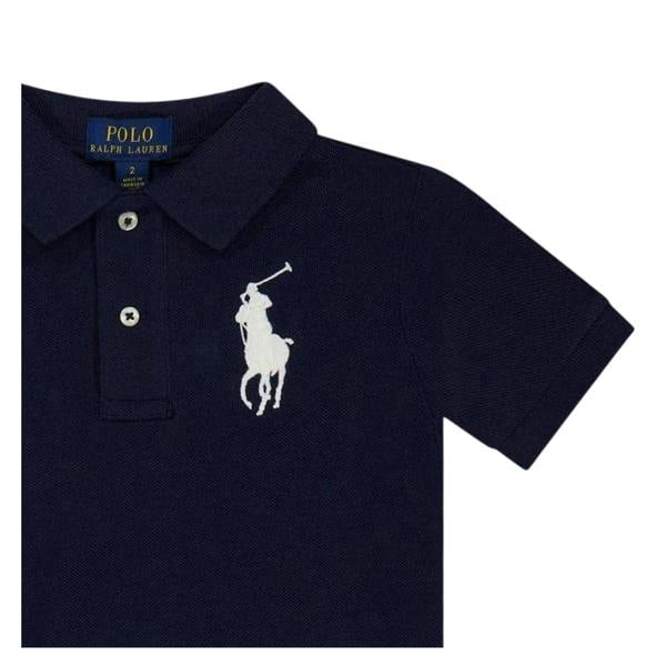 Ralph Lauren Childrens/Kids Embroidered Logo Polo Shirt - Navy Blue - 