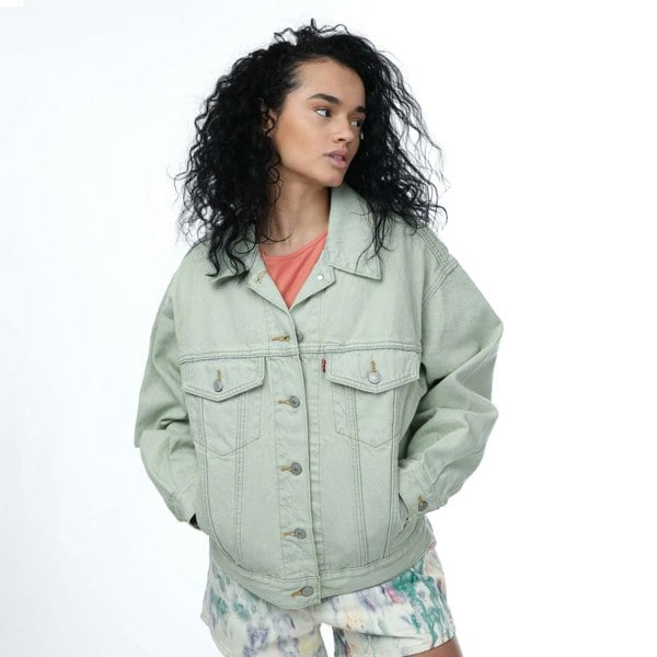 Levis Womens/Ladies 90´s Trucker Jacket - Green