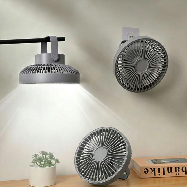 Leaper 2-in-1 Hanging and Standing Fan with Light