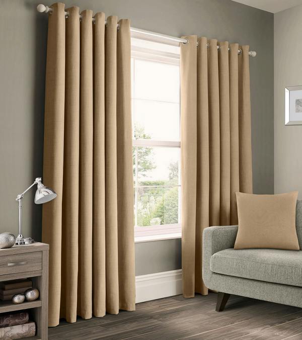 Velosso Stylish Ring Top Cotton Curtains - Durable Woven Fabric, Elegant Window Treatment - 168cm x 137cm
