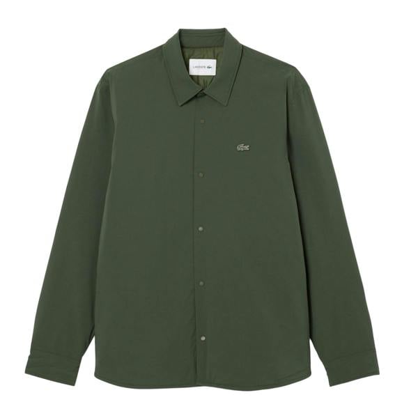 Lacoste Mens Quilted Water Repellent Overshirt - Green - 