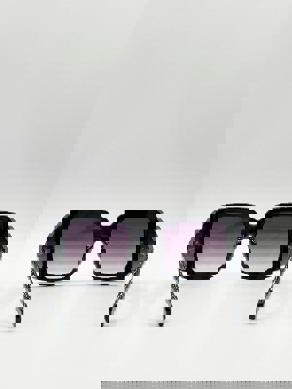 SVNX Oversized Square Sunglasses with Diamonte Detail