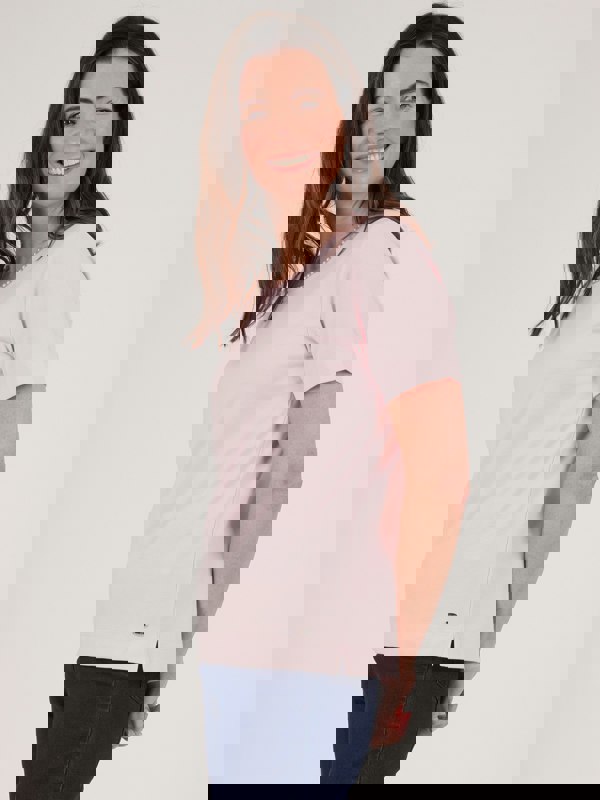 TIGI-Wear Beaded Neck Trim Top