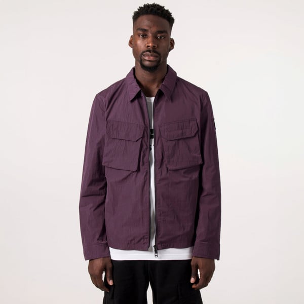 Belstaff Dark Garnet Staunton Overshirt Jacket - Purple