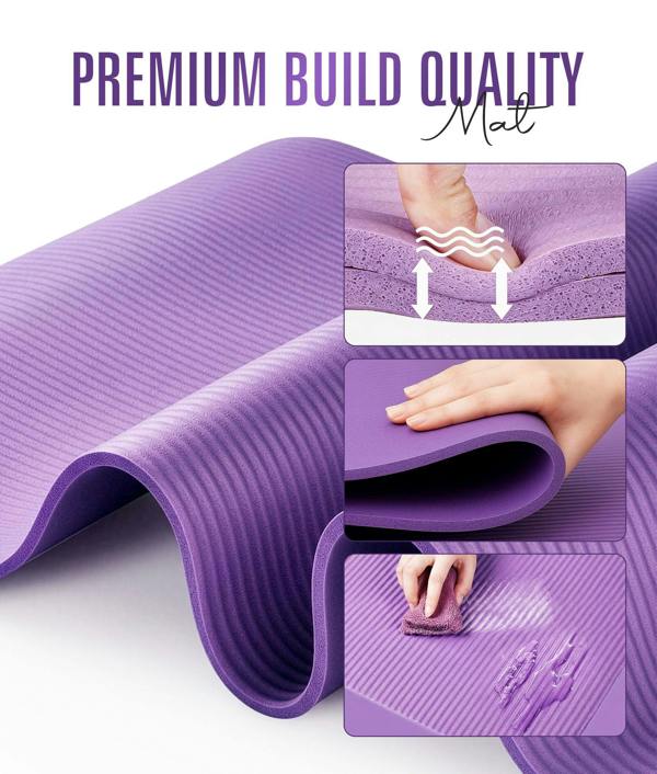 ROMIX Yoga Mat 15MM Black