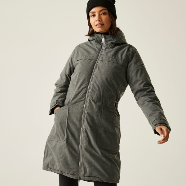 Regatta Women's Romine II Waterproof Jacket - Grey Sky Marl / Black