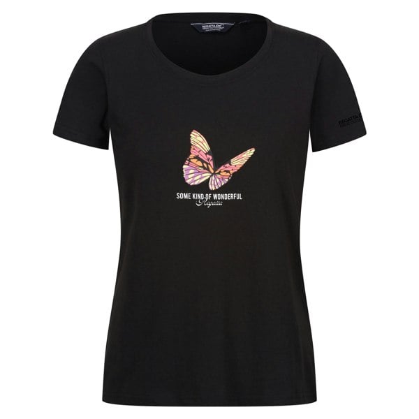 Regatta Womens/Ladies Filandra VIII Butterfly T-Shirt - Black