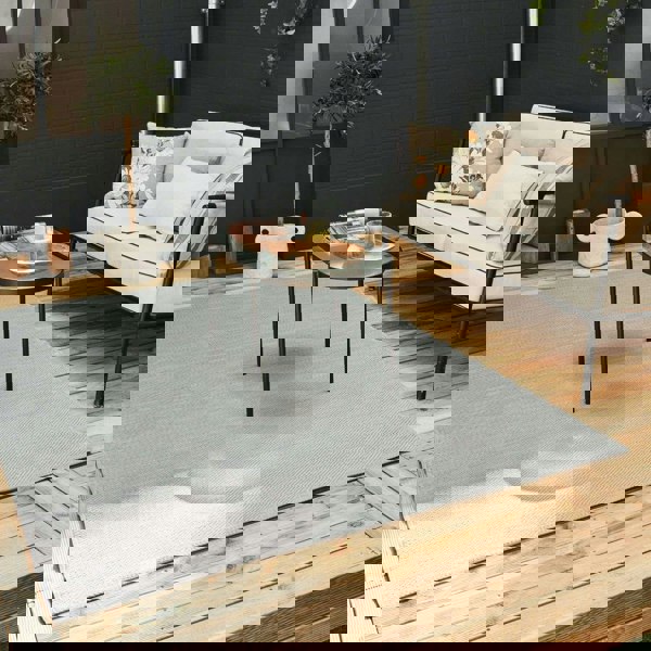 Urban Outdoor Rug Grey | Modern Geometric Design | The Rugs