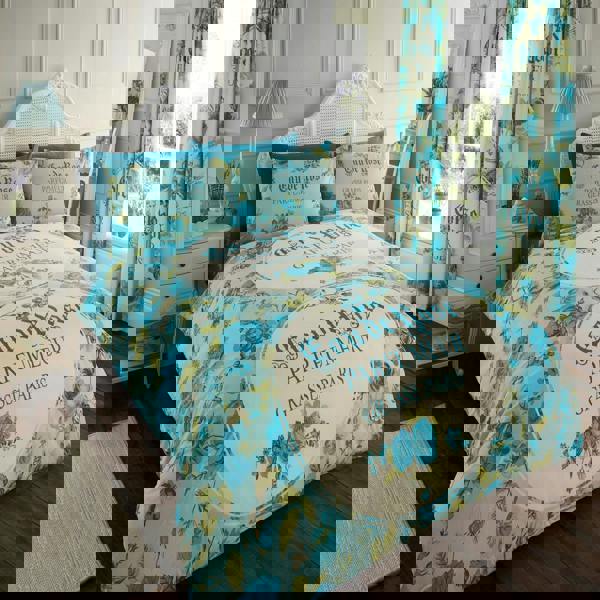 Smart Living IOLA Duvet Cover and Pillowcase Set - Teal