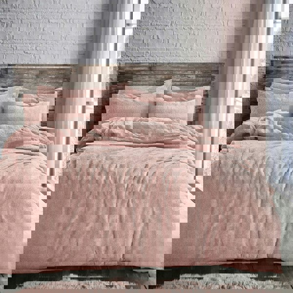 Velosso Plain Teddy Fluffy and Warm Fleece Duvet Cover Set
